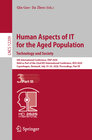 Buchcover Human Aspects of IT for the Aged Population. Technology and Society