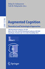 Buchcover Augmented Cognition. Theoretical and Technological Approaches