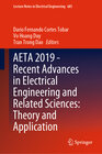Buchcover AETA 2019 - Recent Advances in Electrical Engineering and Related Sciences: Theory and Application
