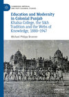 Buchcover Education and Modernity in Colonial Punjab