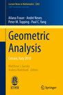 Buchcover Geometric Analysis