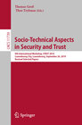 Buchcover Socio-Technical Aspects in Security and Trust