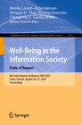 Buchcover Well-Being in the Information Society. Fruits of Respect