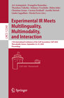 Buchcover Experimental IR Meets Multilinguality, Multimodality, and Interaction