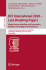 Buchcover HCI International 2020 – Late Breaking Papers: Digital Human Modeling and Ergonomics, Mobility and Intelligent Environme