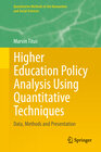 Buchcover Higher Education Policy Analysis Using Quantitative Techniques