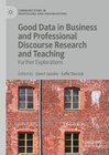 Buchcover Good Data in Business and Professional Discourse Research and Teaching