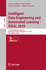 Buchcover Intelligent Data Engineering and Automated Learning – IDEAL 2020