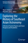 Buchcover Exploring the History of Southeast Asian Astronomy