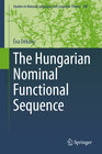 Buchcover The Hungarian Nominal Functional Sequence