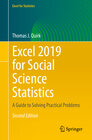 Buchcover Excel 2019 for Social Science Statistics