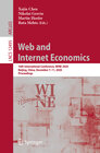 Buchcover Web and Internet Economics