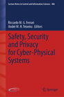 Buchcover Safety, Security and Privacy for Cyber-Physical Systems