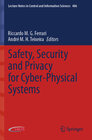 Buchcover Safety, Security and Privacy for Cyber-Physical Systems