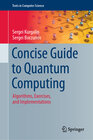 Buchcover Concise Guide to Quantum Computing