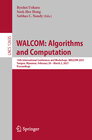 Buchcover WALCOM: Algorithms and Computation