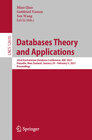 Buchcover Databases Theory and Applications