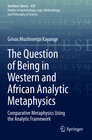 Buchcover The Question of Being in Western and African Analytic Metaphysics