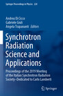 Buchcover Synchrotron Radiation Science and Applications
