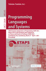 Buchcover Programming Languages and Systems
