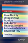 Buchcover Linear Elasticity of Elastic Circular Inclusions Part 2/Lineare Elastizitätstheorie bei kreisrunden elastischen Einschlü