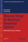 Buchcover Observer Design for Nonlinear Dynamical Systems