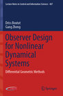 Buchcover Observer Design for Nonlinear Dynamical Systems