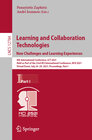 Buchcover Learning and Collaboration Technologies: New Challenges and Learning Experiences