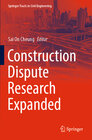 Buchcover Construction Dispute Research Expanded