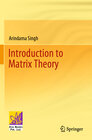 Buchcover Introduction to Matrix Theory