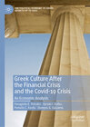 Buchcover Greek Culture After the Financial Crisis and the Covid-19 Crisis