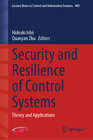 Buchcover Security and Resilience of Control Systems