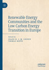 Buchcover Renewable Energy Communities and the Low Carbon Energy Transition in Europe