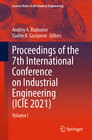 Buchcover Proceedings of the 7th International Conference on Industrial Engineering (ICIE 2021)