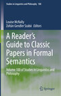 Buchcover A Reader's Guide to Classic Papers in Formal Semantics