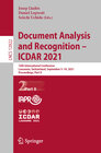 Buchcover Document Analysis and Recognition – ICDAR 2021