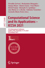 Buchcover Computational Science and Its Applications – ICCSA 2021