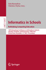 Buchcover Informatics in Schools. Rethinking Computing Education