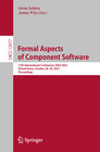 Buchcover Formal Aspects of Component Software
