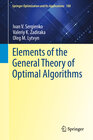 Buchcover Elements of the General Theory of Optimal Algorithms
