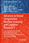 Buchcover Advances in Neural Computation, Machine Learning, and Cognitive Research V