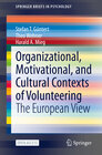Buchcover Organizational, Motivational, and Cultural Contexts of Volunteering