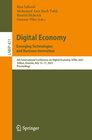 Buchcover Digital Economy. Emerging Technologies and Business Innovation