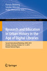Buchcover Research and Education in Urban History in the Age of Digital Libraries