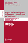 Buchcover Progress in Pattern Recognition, Image Analysis, Computer Vision, and Applications
