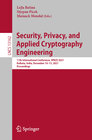 Buchcover Security, Privacy, and Applied Cryptography Engineering