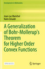 Buchcover A Generalization of Bohr-Mollerup's Theorem for Higher Order Convex Functions