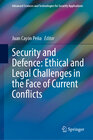 Buchcover Security and Defence: Ethical and Legal Challenges in the Face of Current Conflicts