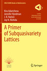 Buchcover A Primer of Subquasivariety Lattices