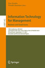 Buchcover Information Technology for Management: Business and Social Issues